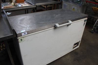 Lot 291 - 140cm stainless steel top chest freezer