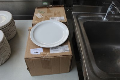 Lot 366 - Approx. 24 Olympia 23cm narrow rimmed white...