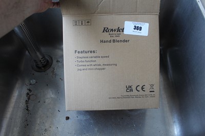 Lot 369 - Rowlett stick blender