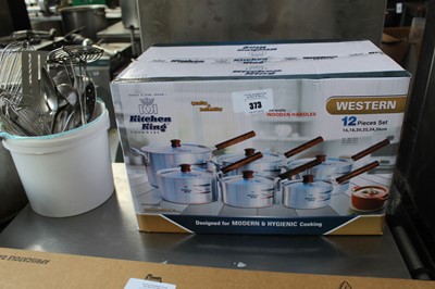 Lot 373 - Kitchen King 12 piece pan set