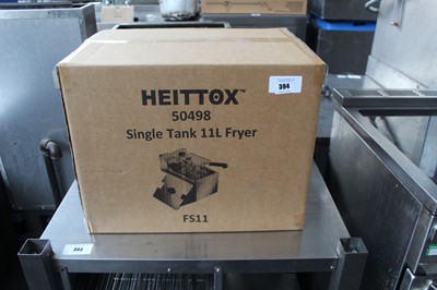 Lot 394 - Heittox single tank bench top fryer