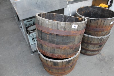 Lot 422 - 2 half barrel planters