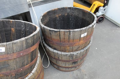 Lot 423 - 2 half barrel planters