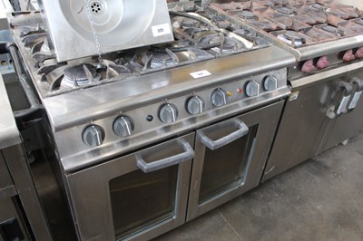 Lot 326 - 90cm gas Falcon 6-burner cooker with 2-door...