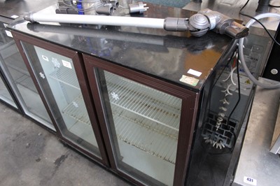 Lot 432 - 90cm under counter 2 door display fridge