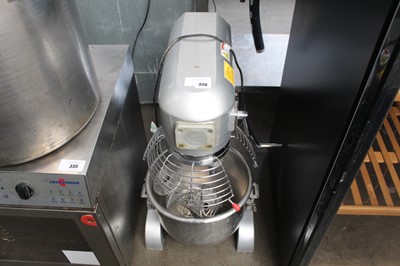 Lot 336 - Buffalo 20 quart mixer with safety guard, bowl...