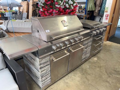 Lot 2291 - Kirkland Signature 12 burner island gas BBQ grill