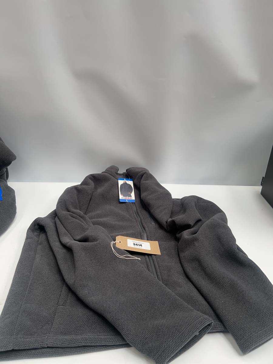 Lot 3414 - 5x dark grey 32 heat jackets