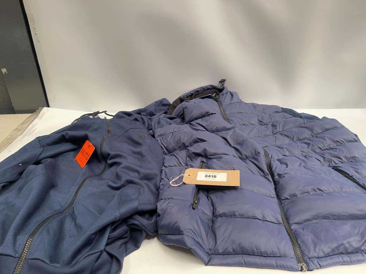 Lot 3416 - 7x blue 32 Heat and Spyder coats
