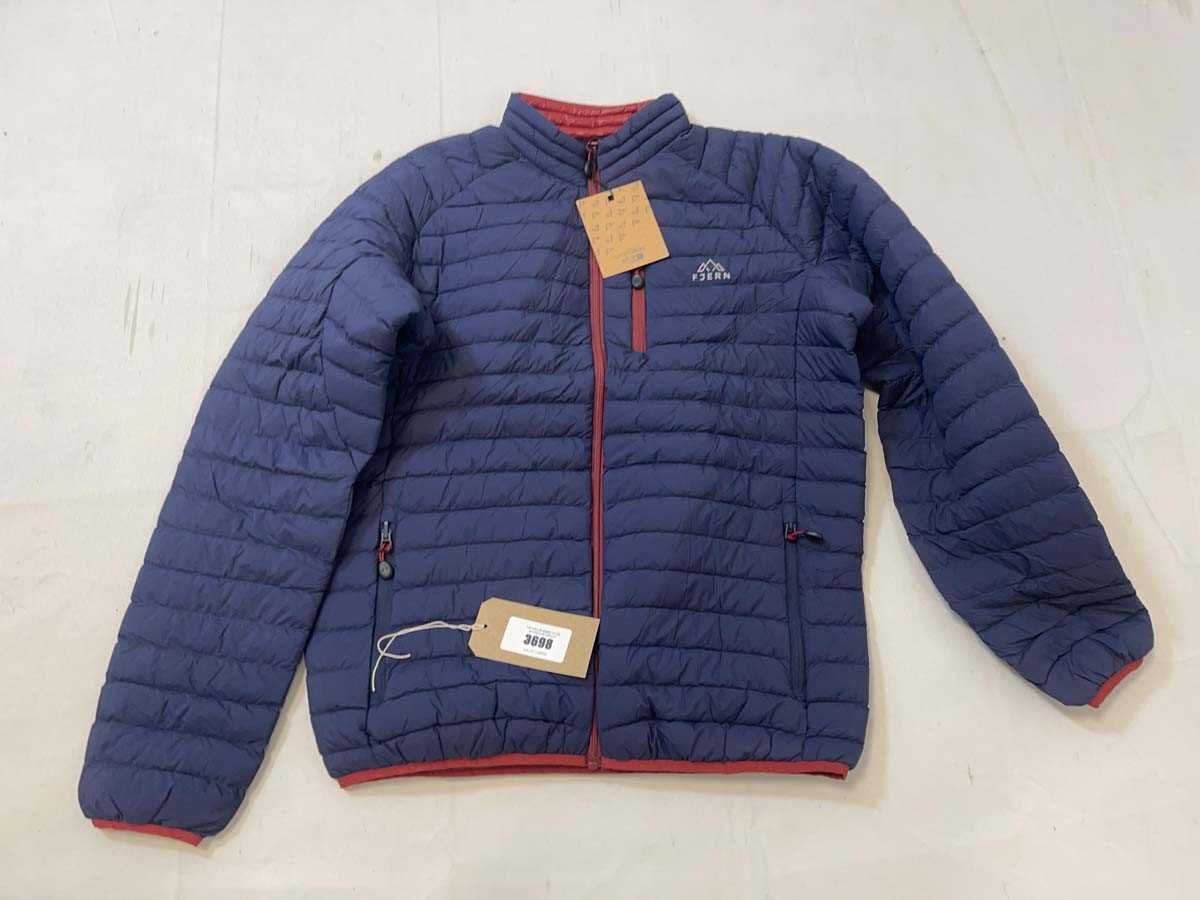 Lot 3698 - Fjern lightweight waterproof jacket in navy...
