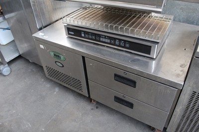 Lot 454 - 124cm Foster low level 2-drawer refrigerator unit