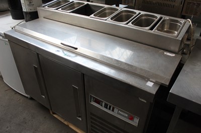 Lot 462 - 135cm Fagor two-door saladette / pizza prep...