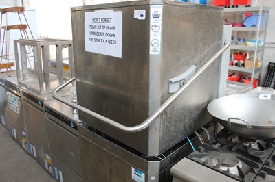 Lot 468 - 67cm CaterWash lift-top pass-through dishwasher
