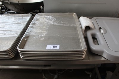 Lot 478 - 6x large aluminium oven trays
