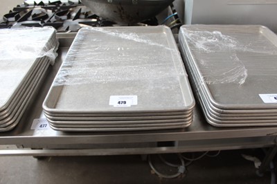 Lot 479 - 6x large aluminium oven trays