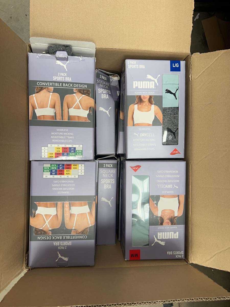 Lot 3427 - Large box of Puma sports bras