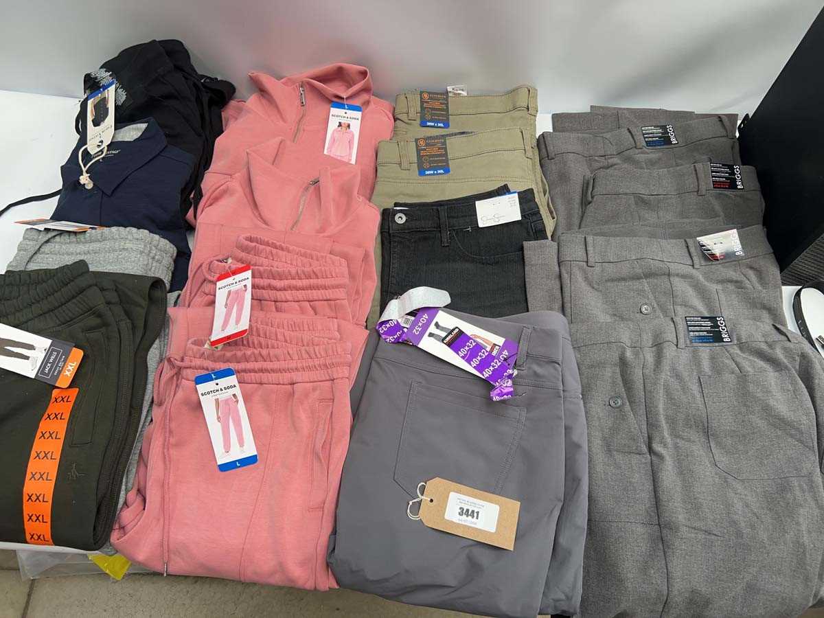 Lot 3441 - 16x Adults clothing Briggs, Jack Wills, Scotch...