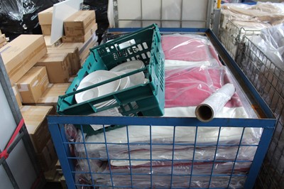 Lot 565 - Pallet crate of bedding, single and double...