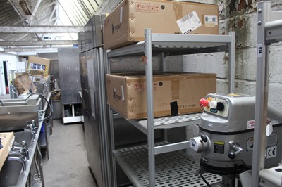 Lot 575 - 95cm 4 tier mobile cold room rack