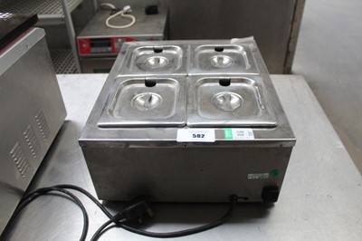 Lot 582 - Quatro 4 pot wetwell bain marie