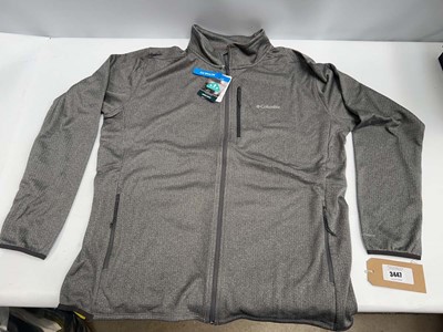 Lot 3447 - Quantity of men's Columbia zip up top Grey