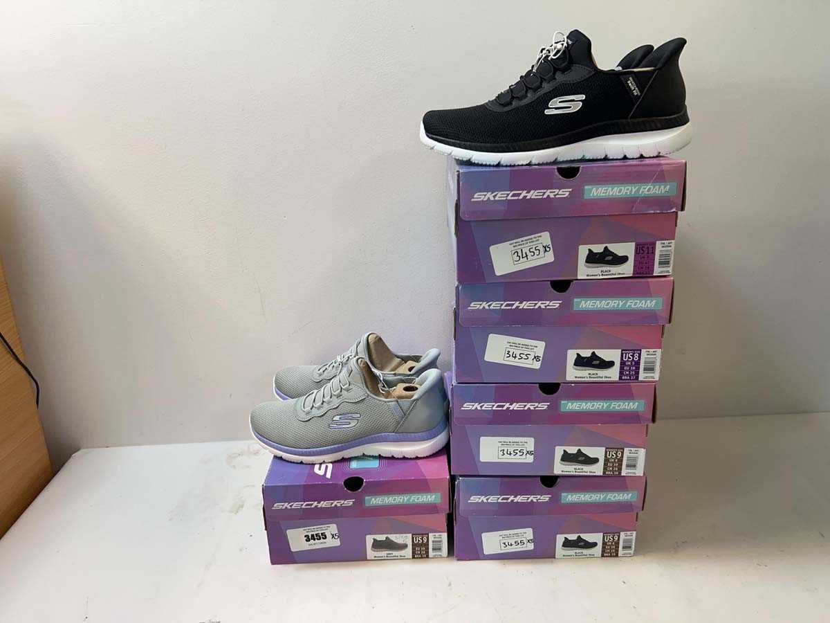 Lot 3455 - 5x Skechers ladies Bountiful shoe trainers...