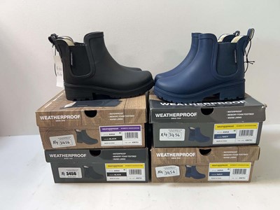 Lot 3456 - 4x Ladies Weatherproof Anna waterproof boots