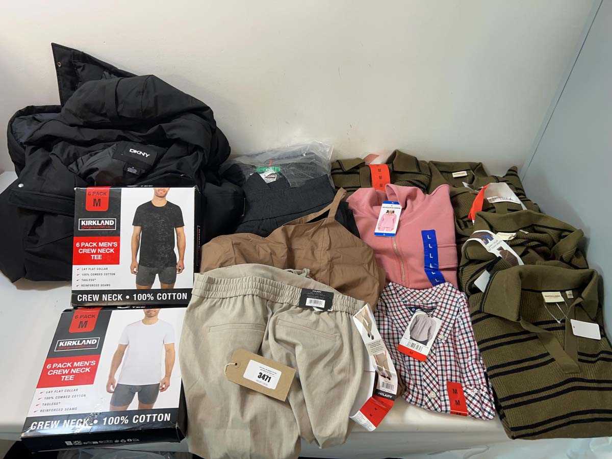 Lot 3471 - 14x adults clothing Scotch & Soda, DKNY,...