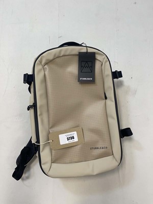 Lot 3736 - Stubble & Co backpack in sand