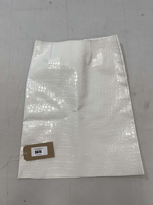Lot 3675 - 16Arlington off white wile croc effect leather...