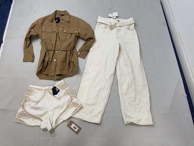 Lot 3678 - Designer clothing to include Maje pekkan beige...