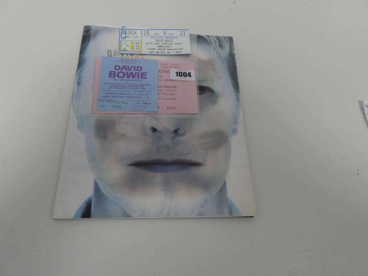 Lot David Bowie Outside Tour 1995 program and 3...