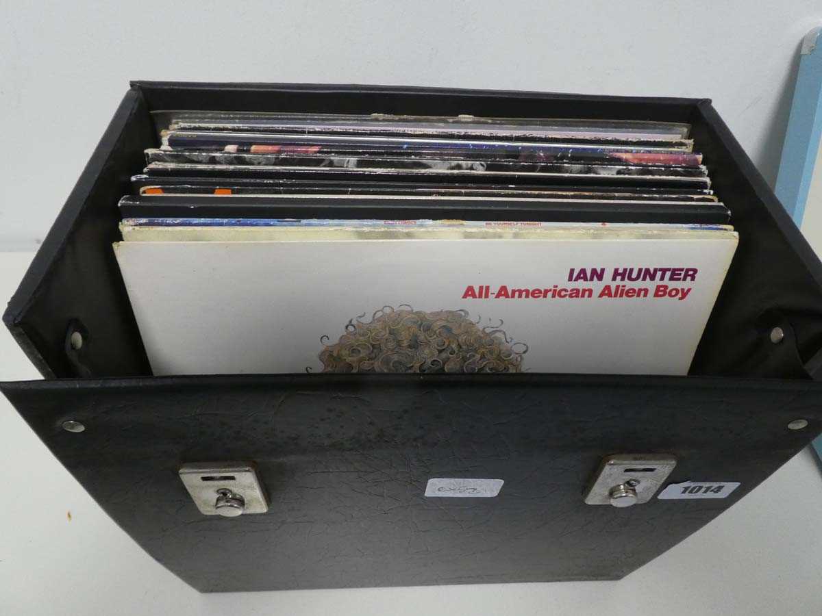 Lot Case containing vinyl albums and 12" singles...