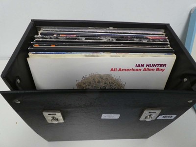 Lot Case containing vinyl albums and 12" singles...