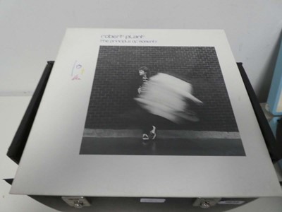 Lot Case containing vinyl albums and 12" singles...