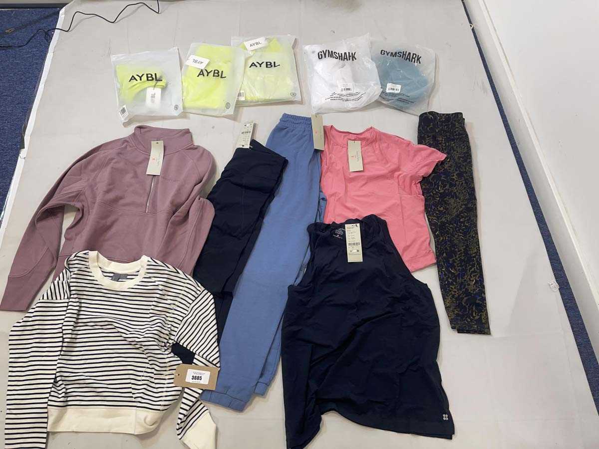 Lot 3685 - Sweaty Betty, Gym Shark & Aybl sportswear