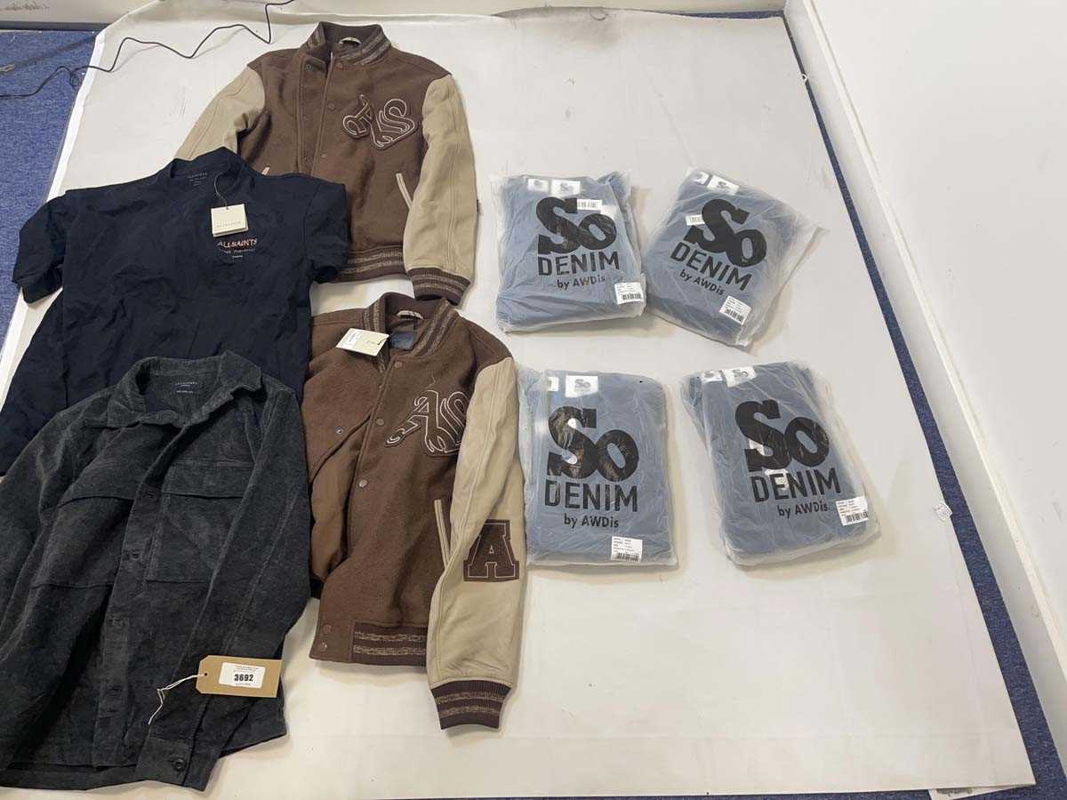 Lot 3692 - All Saints & So Denim clothing