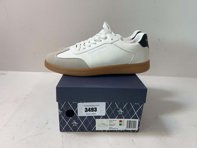 Lot 3493 - Men's Penguin Salsa Trainers White/Gum (UK9)