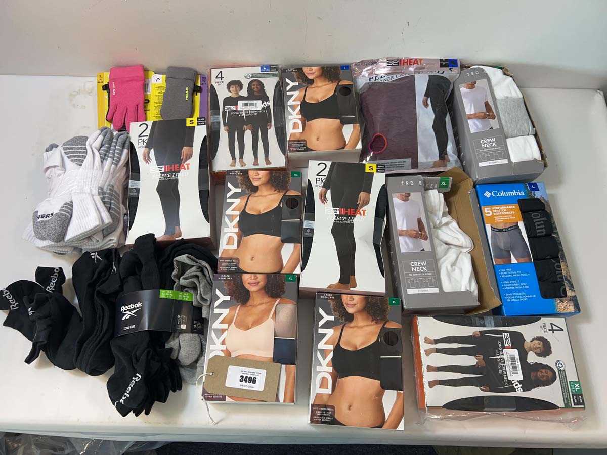 Lot 3496 - Accessories, underwear, socks Head, Reebok,...