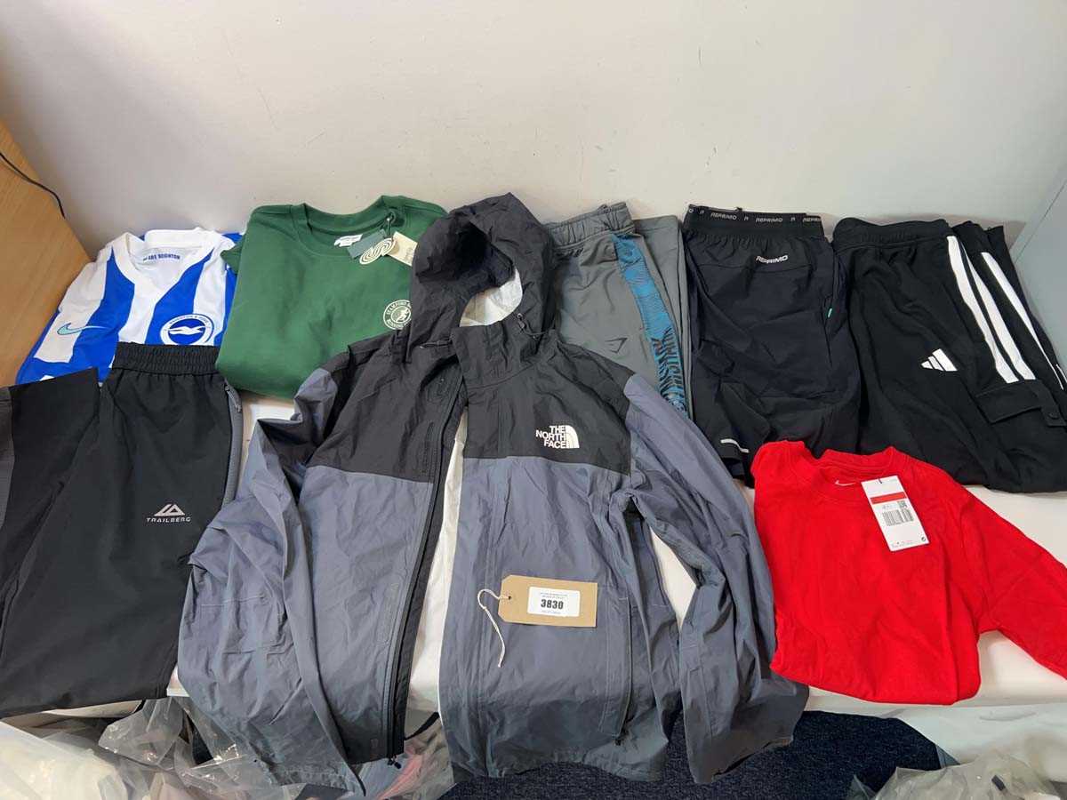 Lot 3830 - Men's sportswear North Face, Trailberg,...