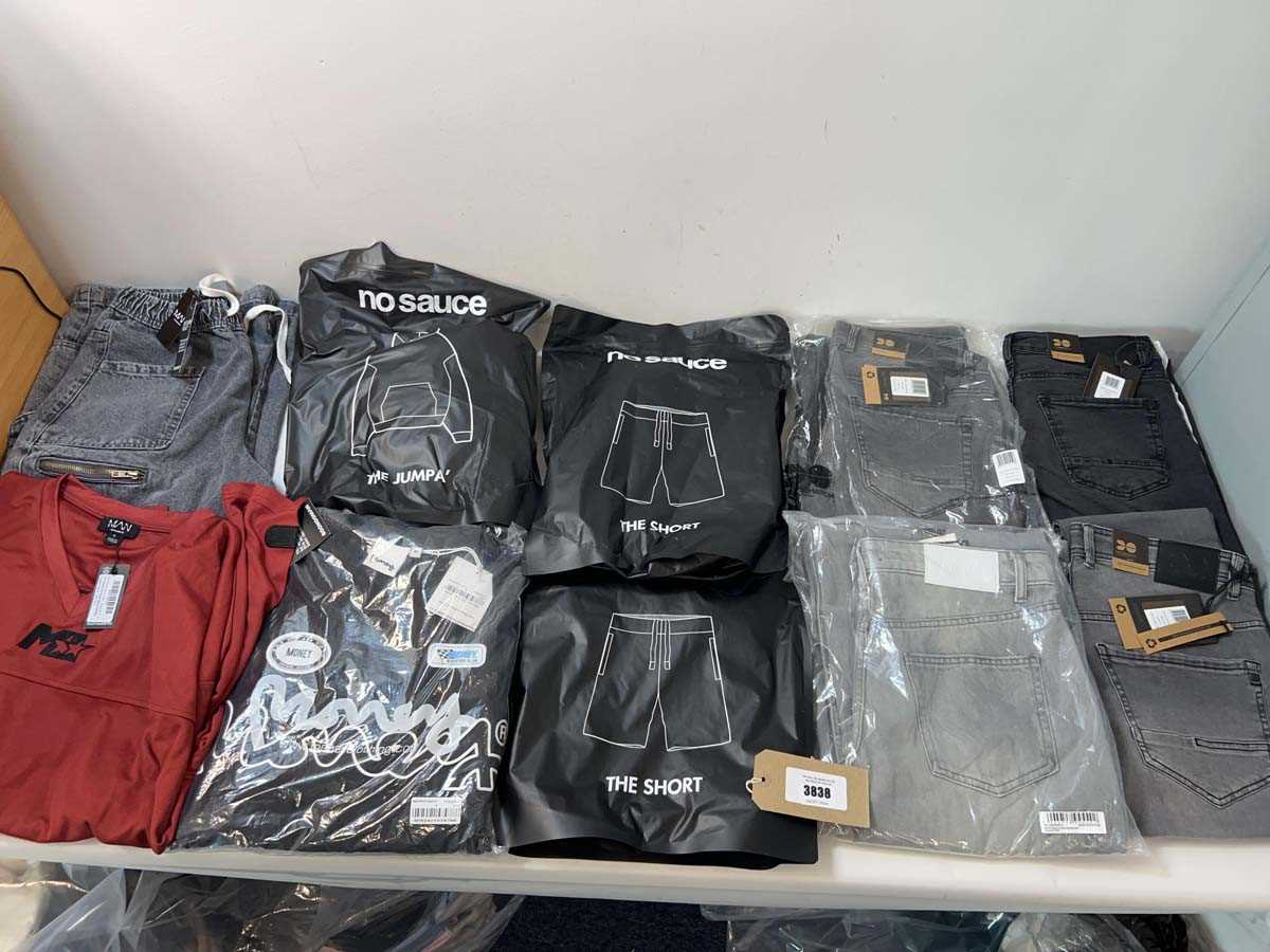 Lot 3838 - Men's clothing No Sauce, Boohoo, Money,...