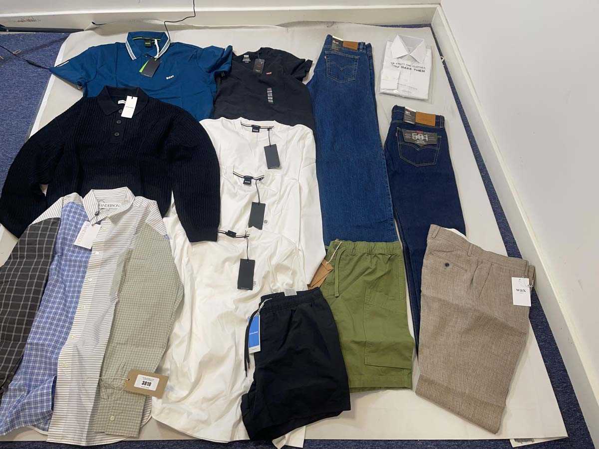 Lot 3810 - Clothing to include Hugo Boss, Levi's, Charles...