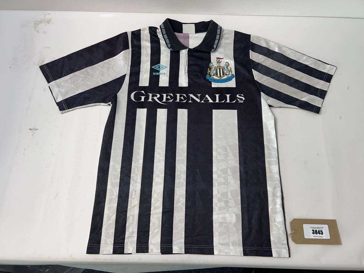 Lot 3845 - Vintage 90-91 Newcastle United football shirt...