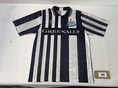 Lot 3845 - Vintage 90-91 Newcastle United football shirt...