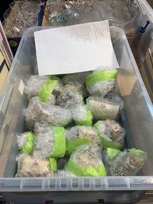 Lot 1417 - Crate containing David Winter & Lilliput Lane...