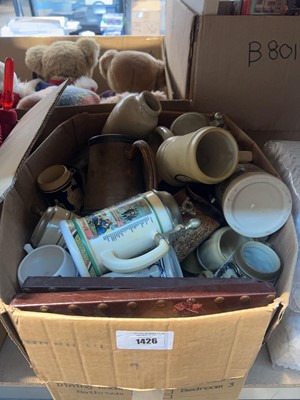 Lot 1426 - Box of Bavarian beer steins