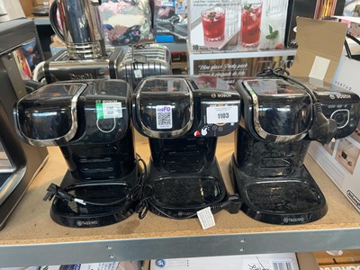 Lot 1103 - x3 unboxed Bosch Tassimo coffee machines