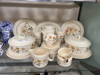 Lot 318 - A Meakin six place 'Trend' part dinner service...