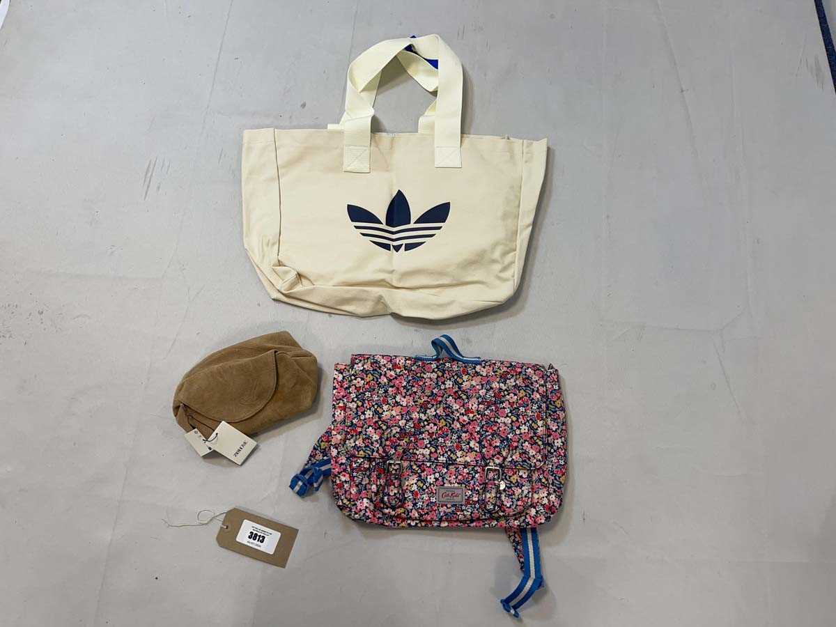 Lot 3813 - 3x Bags to include Zara, Adidas & Cath Kidston