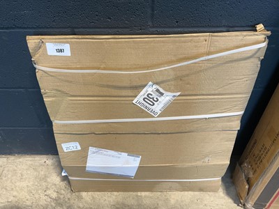 Lot 1387 - Boxed kitchen door in gloss grey